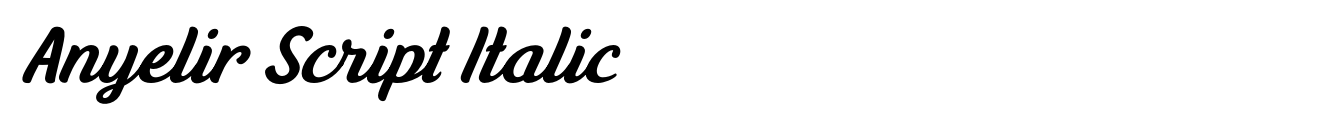 Anyelir Script Italic